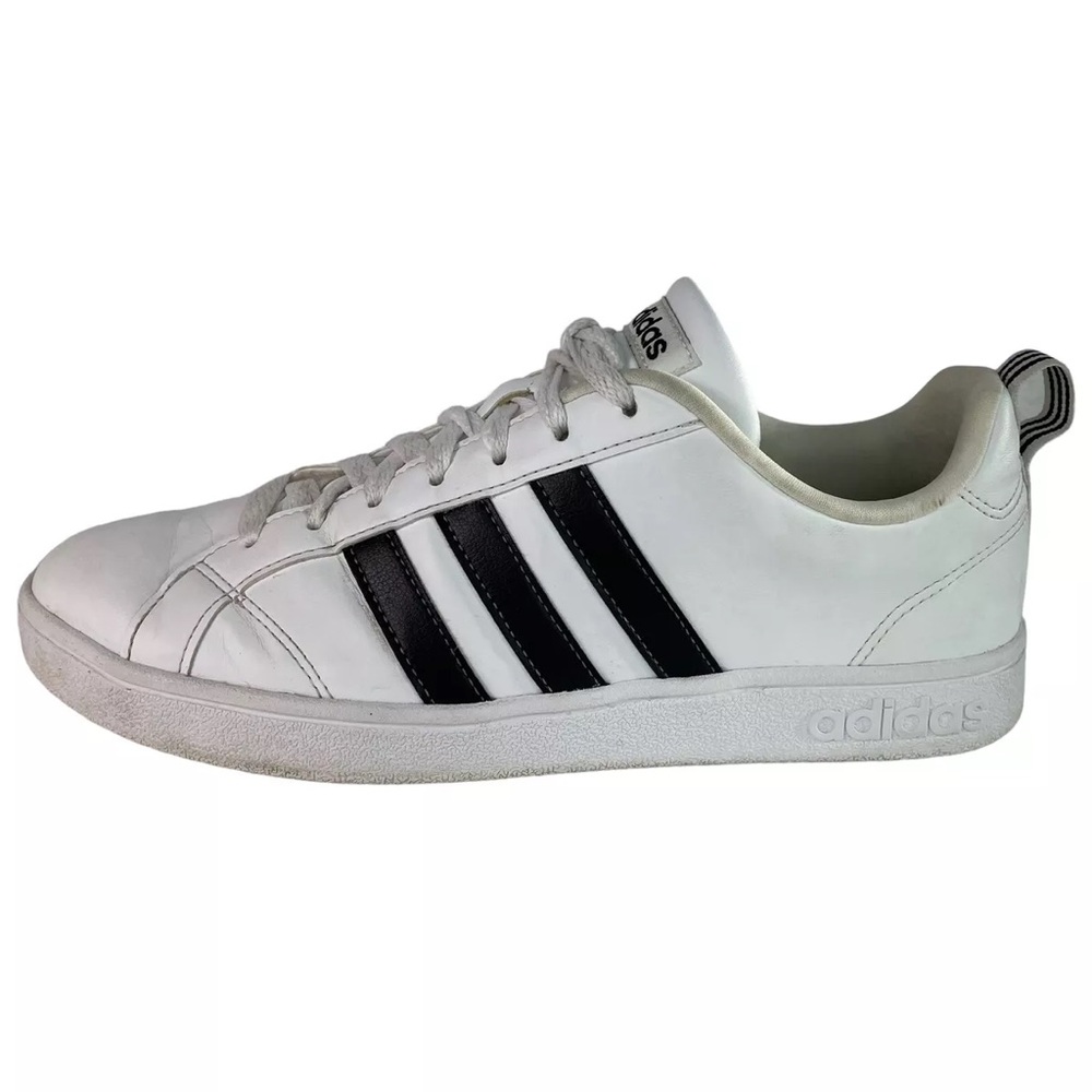 Adidas VS Advantage Sneakers White Black Stripes Women's 7 Low top Shoes